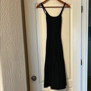 A New Day Black Scoop Neck Sleeveless Maxi Dress